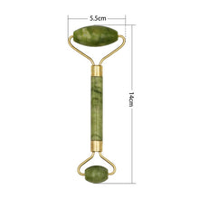 Load image into Gallery viewer, Natural Jade Roller Guasha Skin Scraper Facial Set Facial Stone Firming Face Anti-Aging Puffy Eyes Massager Neck Anti Wrinkle
