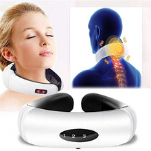 Load image into Gallery viewer, Electric pulse neck and back massager far-infrared heating analgesic tool for health care and relaxation
