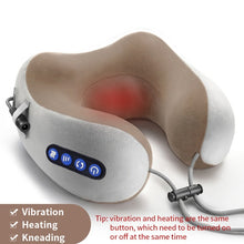 Load image into Gallery viewer, Electric Neck Massager U shaped Pillow Multifunctional Portable Shoulder Cervical Massager Outdoor Home Car Relaxing Massage
