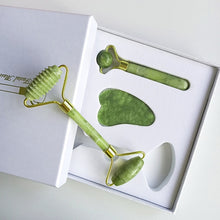 Load image into Gallery viewer, Jade Roller Massager for Face Roller Gua Sha Jade Stone Face Massager Thin Face Lift Anti Wrinkle Facial Beauty Skin Care Tools
